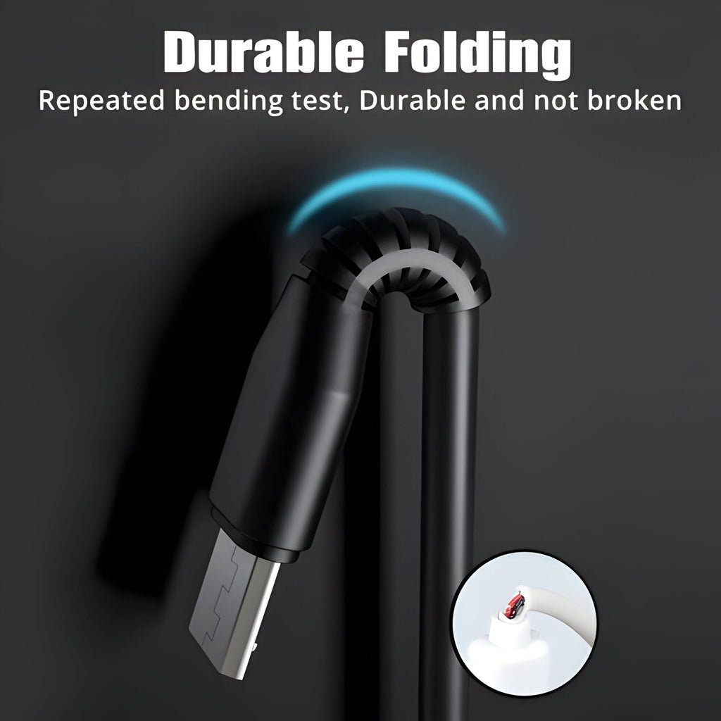2-in-1 USB Charging Cable with Multiple USB Ports