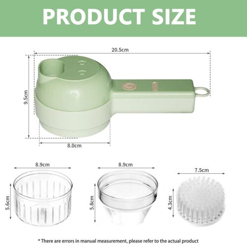 4-in-1 Electric Food Cutter - Multipurpose Kitchen Gadget