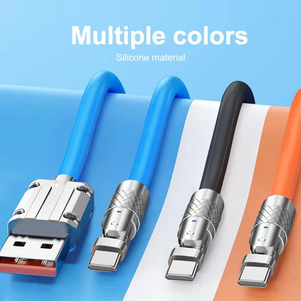 180° Rotating Fast-Charge Cable for Effortless, One-Handed Charging