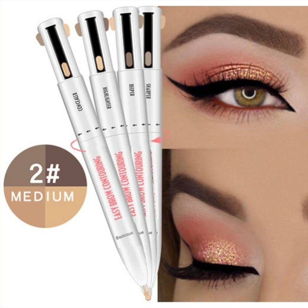 4-in-1 Eyebrow Pen: Define, Fill, Conceal & Highlight for Flawless Brows