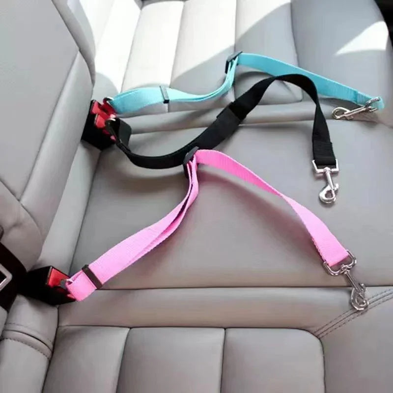 Secure Adjustable Dog Seat Belt for Safe Car Travel