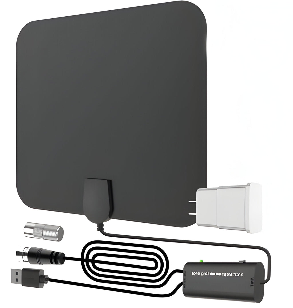 300-Mile Indoor Digital HDTV Antenna with Amplified Signal Booster