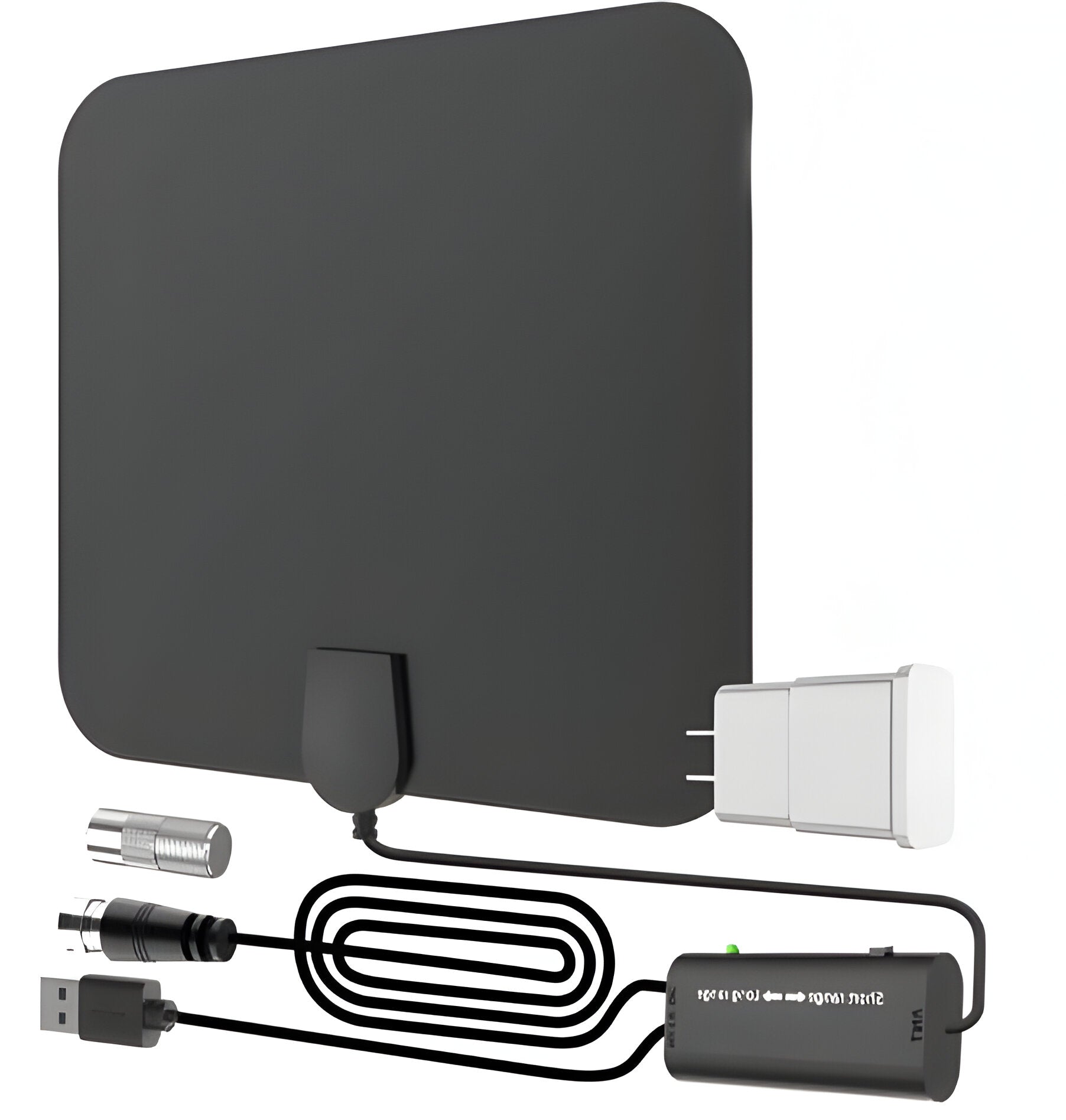 300-Mile Indoor Digital HDTV Antenna with Amplified Signal Booster
