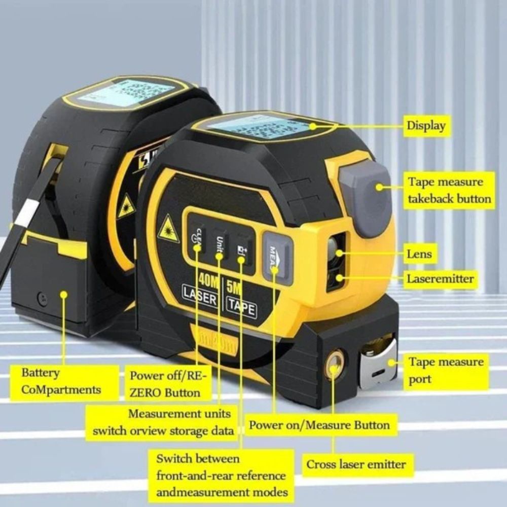 3-in-1 Infrared Laser Tape — Precision, Speed, and Versatility