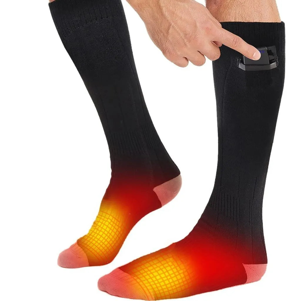 Two Pairs of Unisex Heated Socks for Instant Warmth and All-Day Comfort