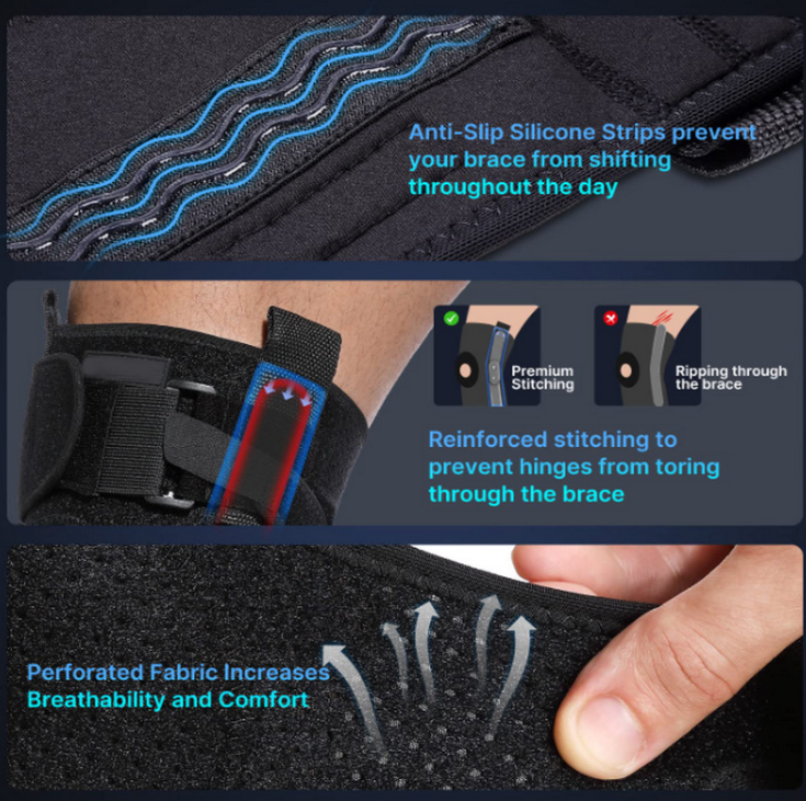 Adjustable Hinged Knee Brace for Meniscus Tear — Secure Fit & Support