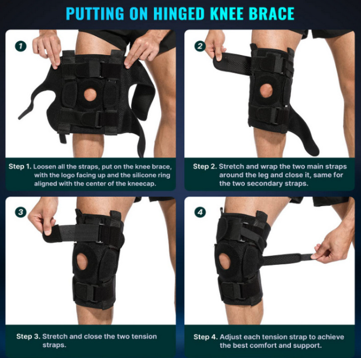 Adjustable Hinged Knee Brace for Meniscus Tear — Secure Fit & Support