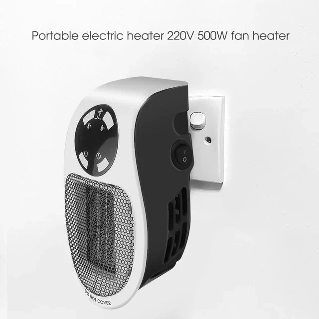 Compact 500W Portable Electric Heater for Quick, Efficient Warmth