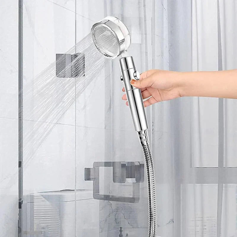 360° Rotating Power Shower Head – High-Pressure, Adjustable Spray