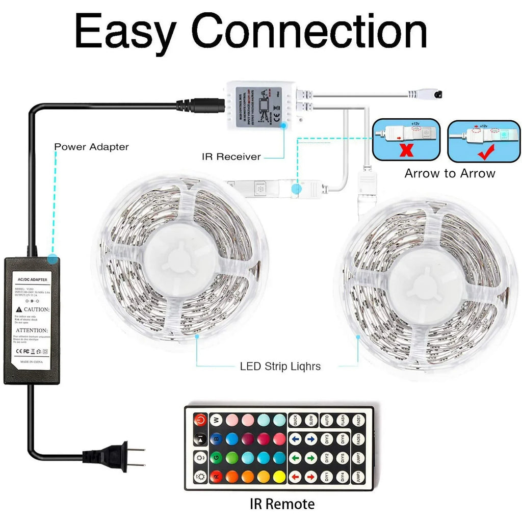 32-Foot LED Strip Light - Flexible, Easy-to-Install Accent Lighting