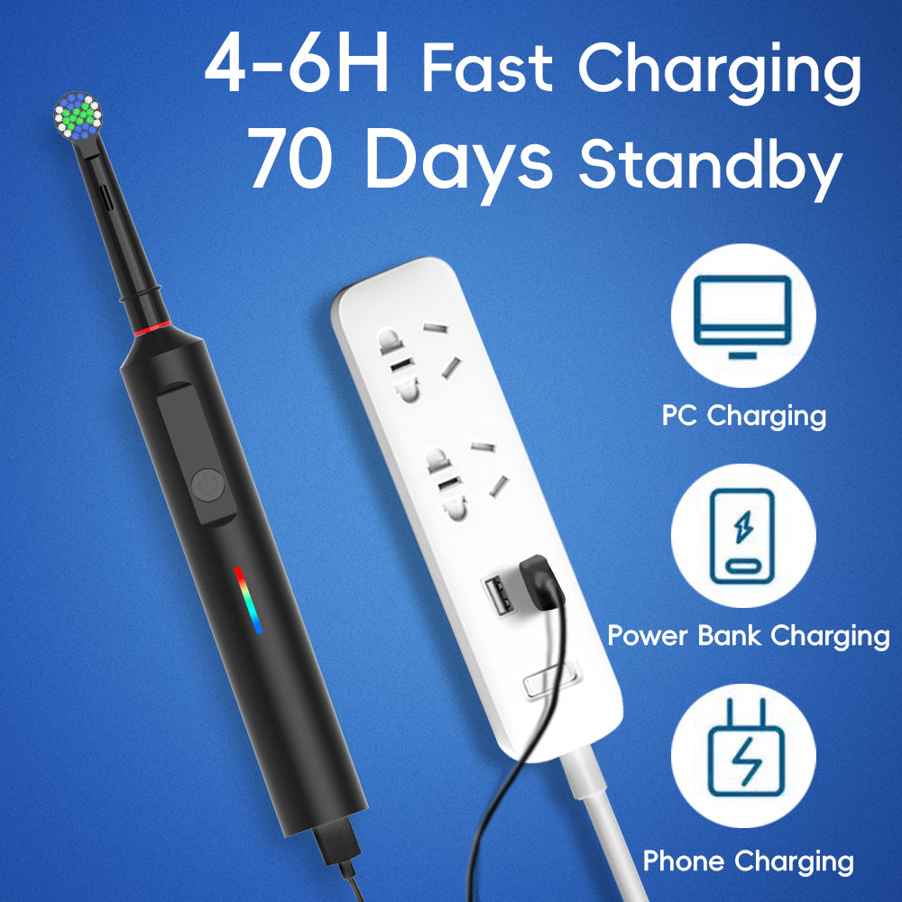 360° Rotating Toothbrush for a Deep, Thorough Clean