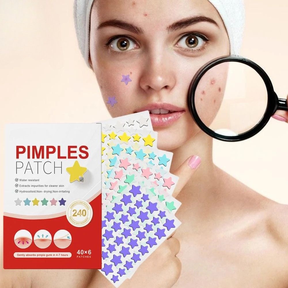 240-Count Cute Colorful Acne Patches for Fast, Gentle Blemish Care