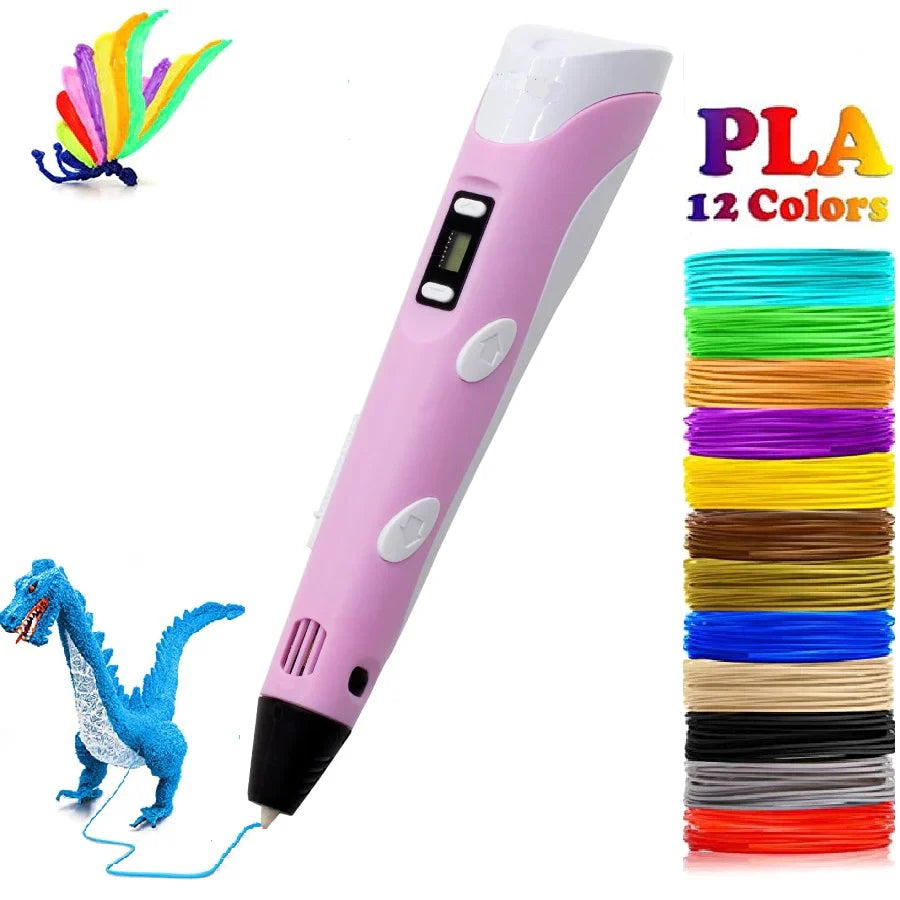 Creative 3D Printing Pen for Kids - PLA Filament Starter Kit