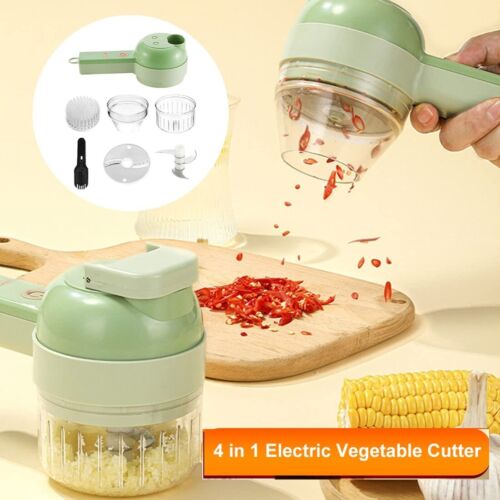 4-in-1 Electric Food Cutter - Multipurpose Kitchen Gadget