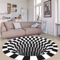 Mind-Bending 3D Vortex Illusion Rug