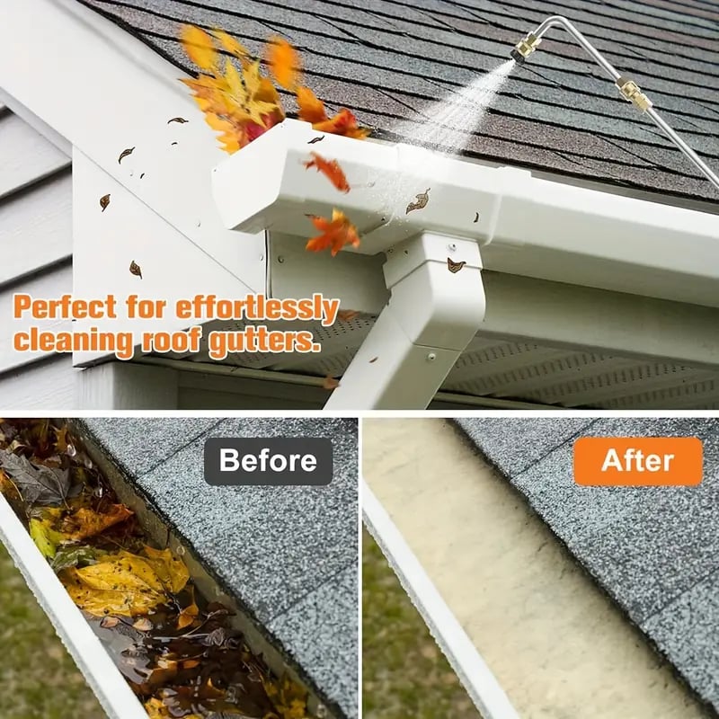 4000 PSI Telescoping Pressure Washer Wand Set for Gutter, Roof Drainage & Exterior Wall Cleaning