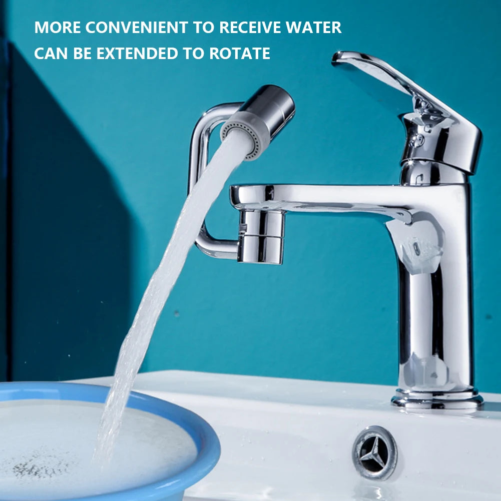 1080-Degree Rotating Universal Faucet Extender for Easy Reach