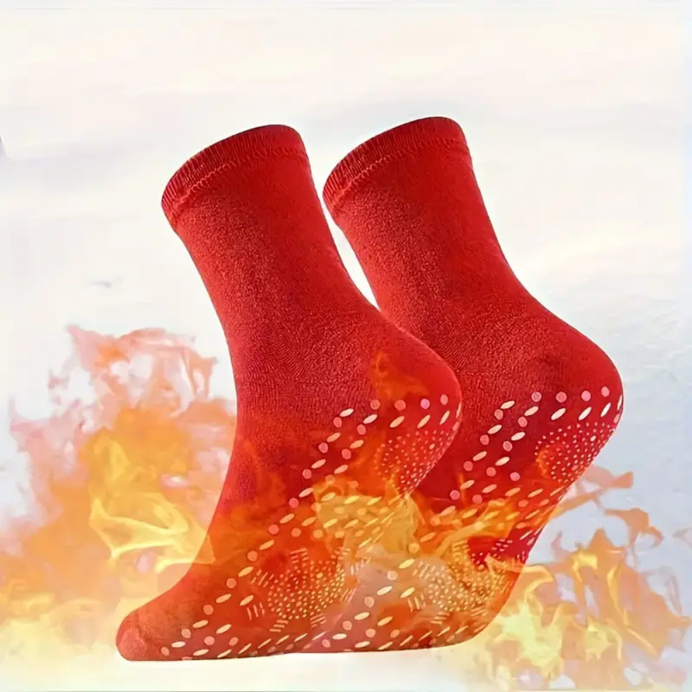 Set of 5 Self-Heating Winter Warmer Socks for Toasty Feet All Day