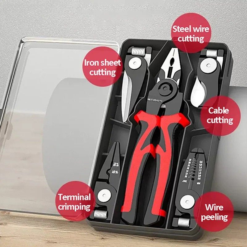 5-in-1 Electric Multifunctional Pliers Set — Versatile All-in-One Tool Kit for DIYers and Pros