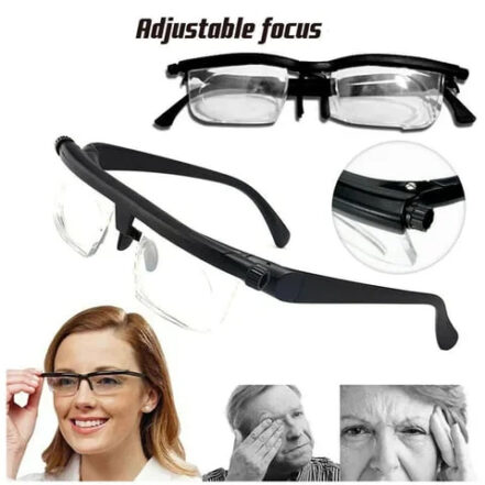 Adjustable Focus Glasses for Clear Near and Far Vision
