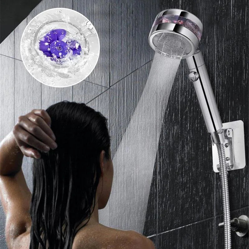 360° Rotating Power Shower Head – High-Pressure, Adjustable Spray