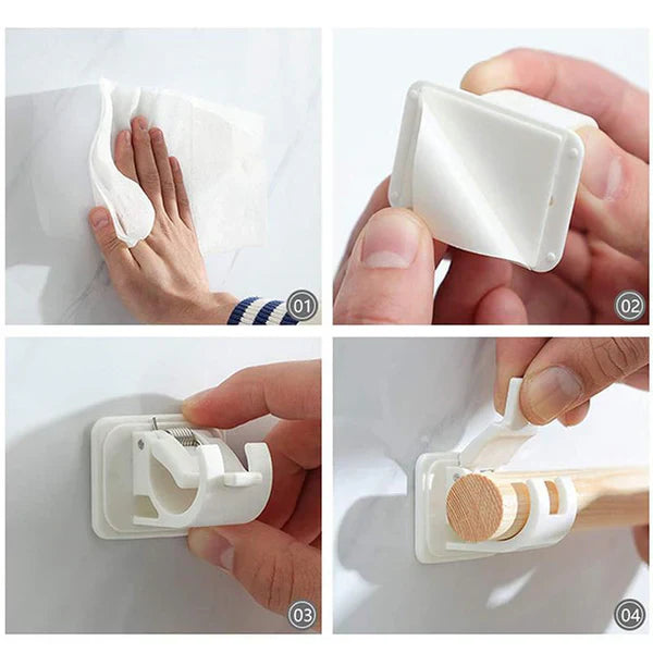 Premium Adjustable Curtain Holders for Easy Drapery Installation