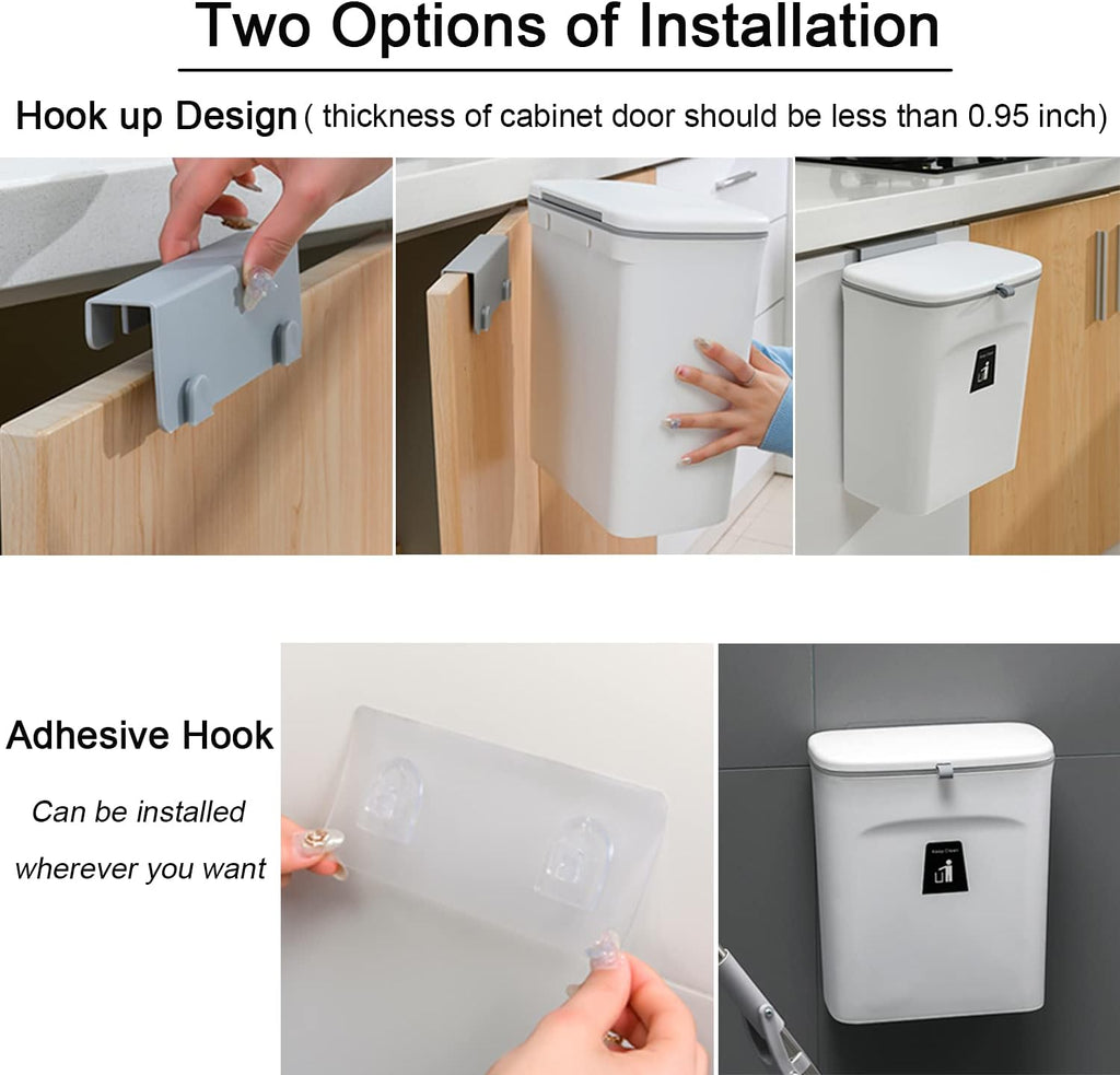 2.4-Gallon Kitchen Compost Bin — Convenient Countertop or Under-Sink Solution