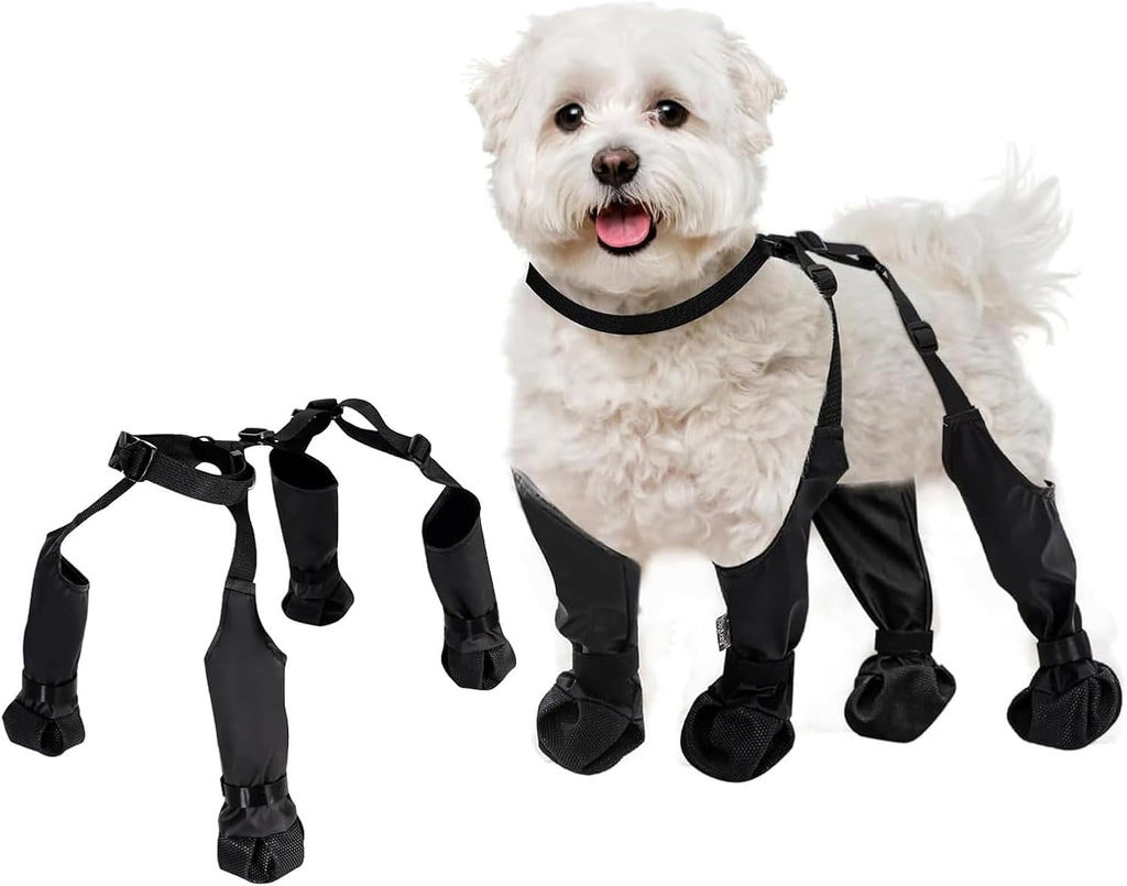 Secure-Fit Adjustable Dog Boots for Comfort and Protection