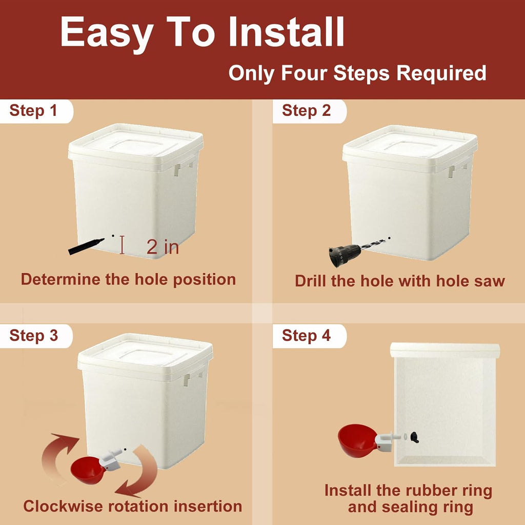 10-Pack Chicken Waterers