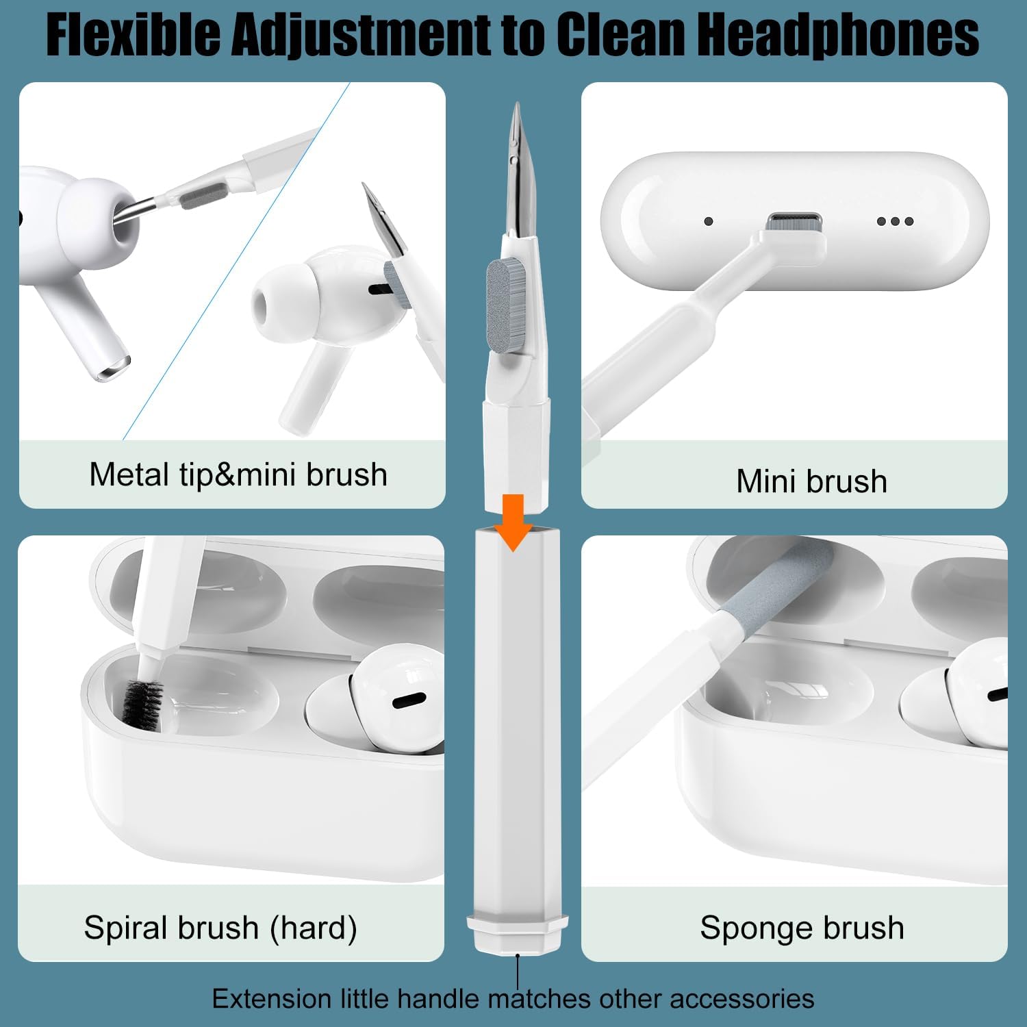 Premium 20-in-1 Keyboard and Earbuds Cleaning Kit — All-in-One Gadget Care Set