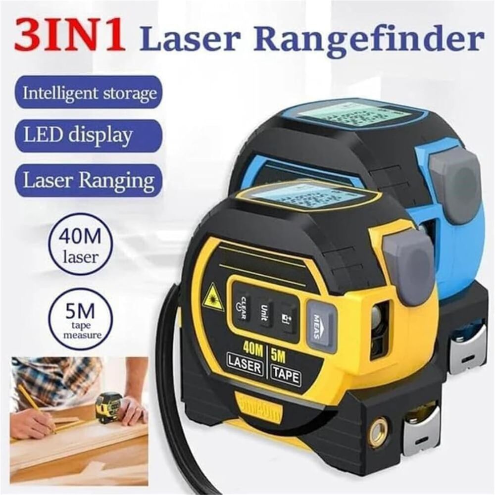 3-in-1 Infrared Laser Tape - Precision Measuring Tool