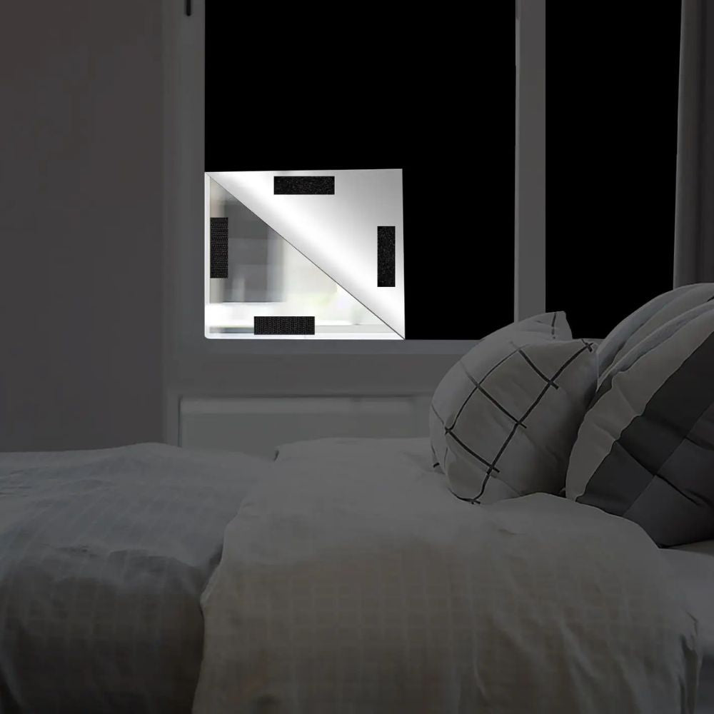 Self-Adhesive Blackout Window Shade - Total Sun Blocking and Privacy