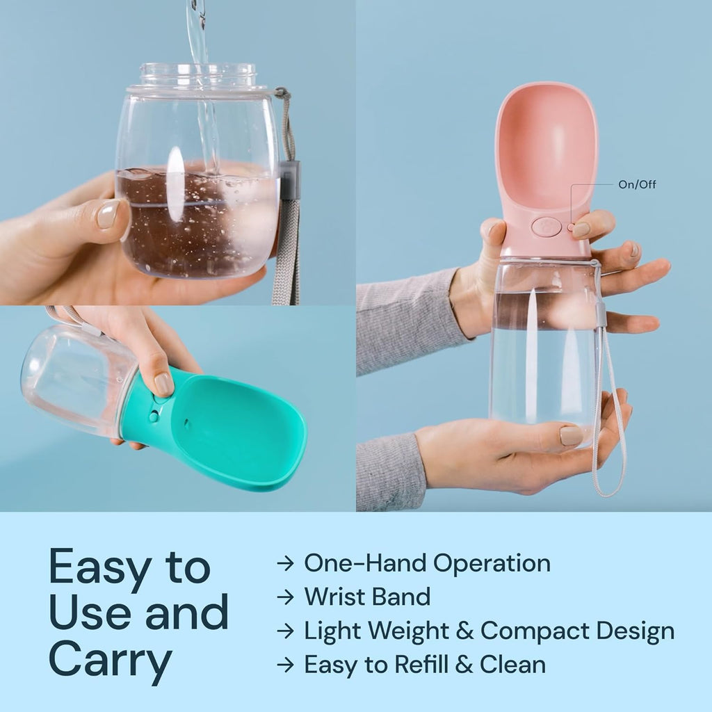 19 oz Portable Dog Water Bottle for Easy On-The-Go Hydration