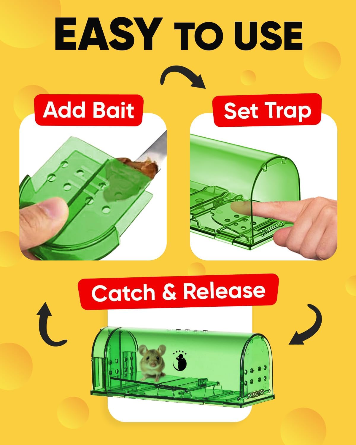 4-Pack Mouse Traps