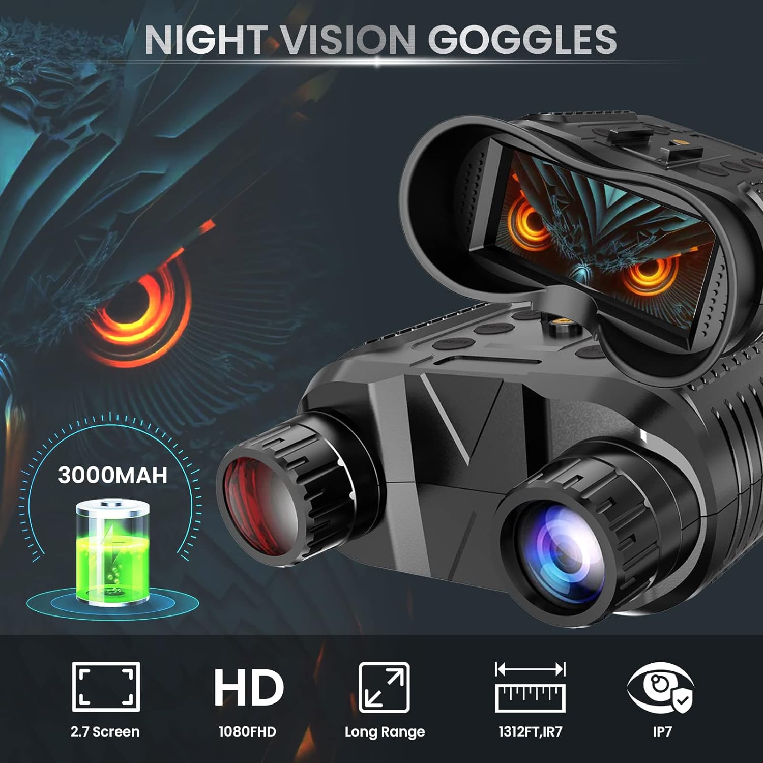 3D Night Vision Goggles and Binoculars