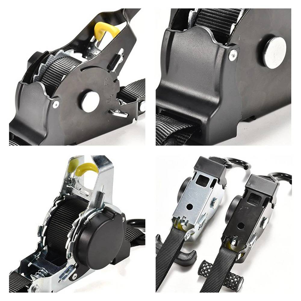 Two-Pack Retractable Ratchet Straps