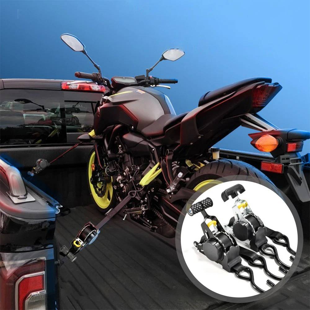 Two-Pack Retractable Ratchet Straps