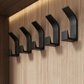 5-Pack Self-Adhesive Coat Hooks for Walls - Easy, No-Drill Installation