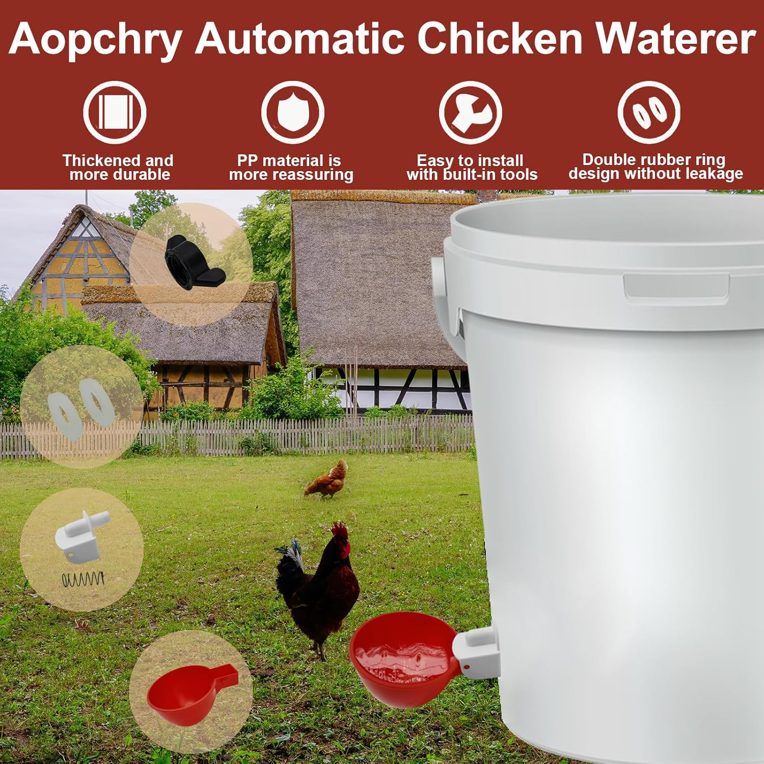 10-Pack Chicken Waterers