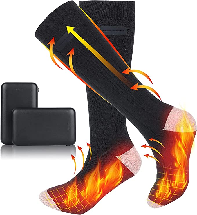 Two Pairs of Unisex Heated Socks for Instant Warmth and All-Day Comfort