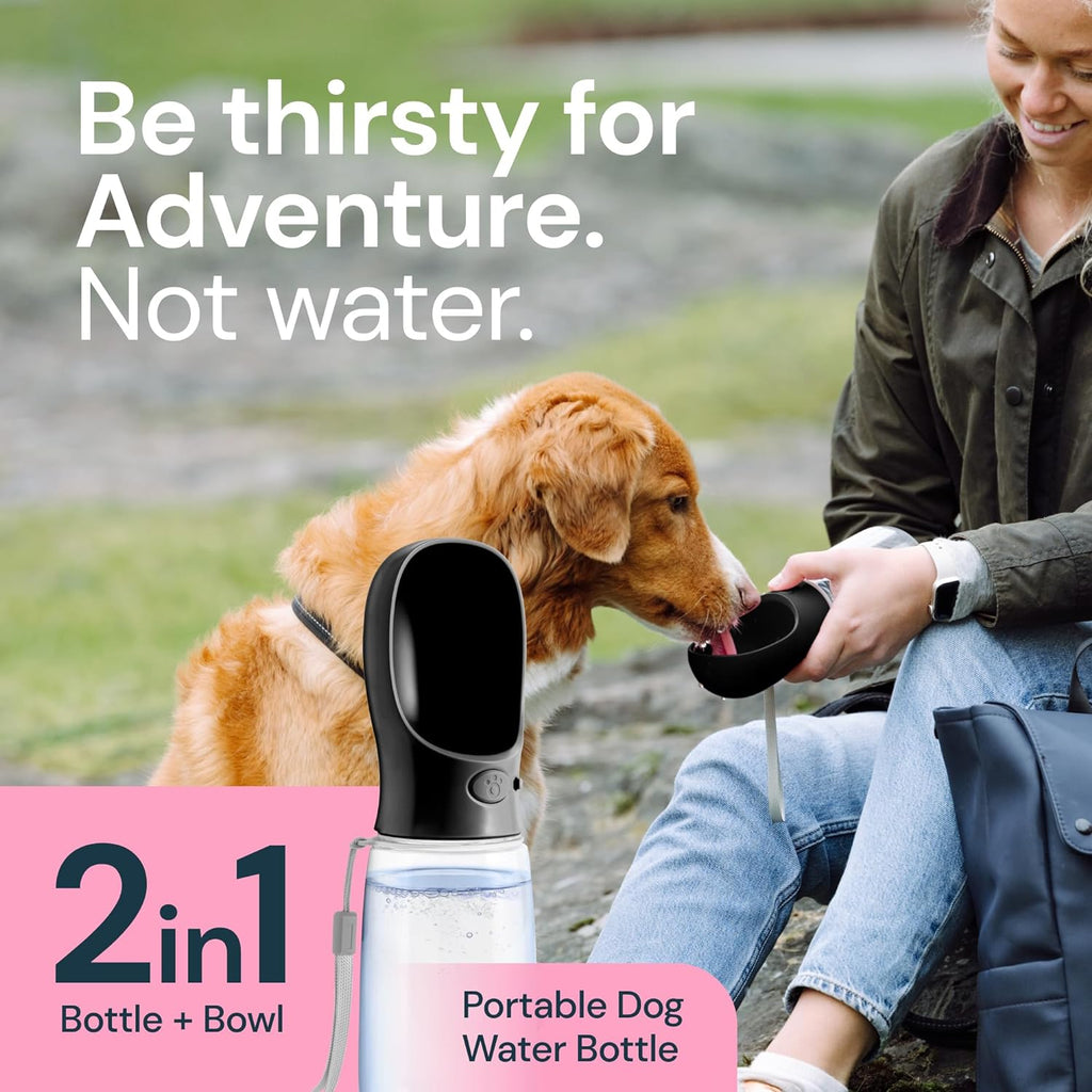 19 oz Portable Dog Water Bottle for Easy On-The-Go Hydration
