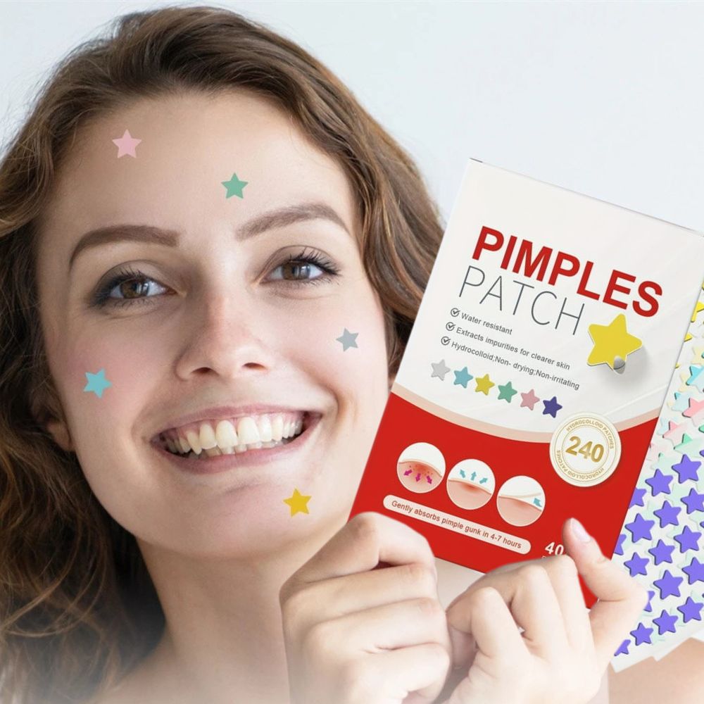 240-Count Cute Colorful Acne Patches for Fast, Gentle Blemish Care