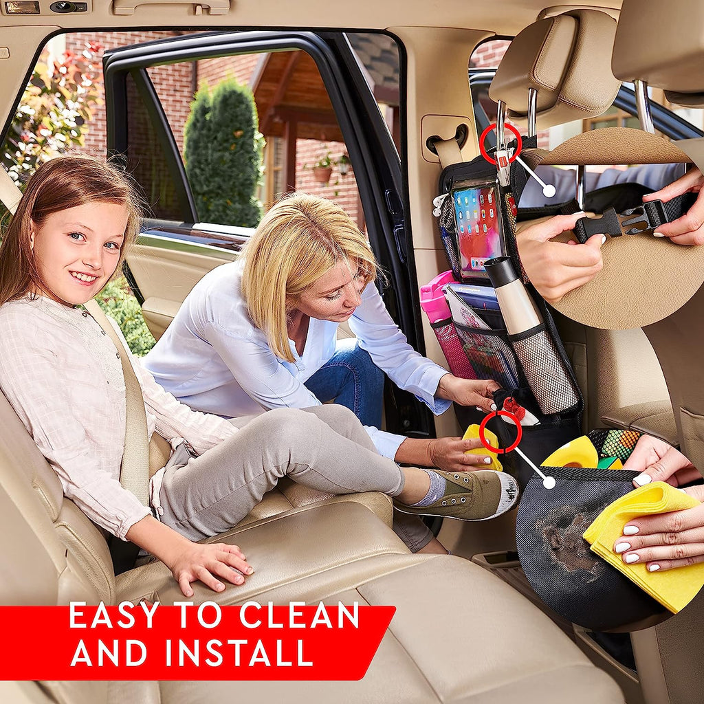 Two-Pack Car Backseat Organizer – Convenient Rear Seat Storage (Set of 2)