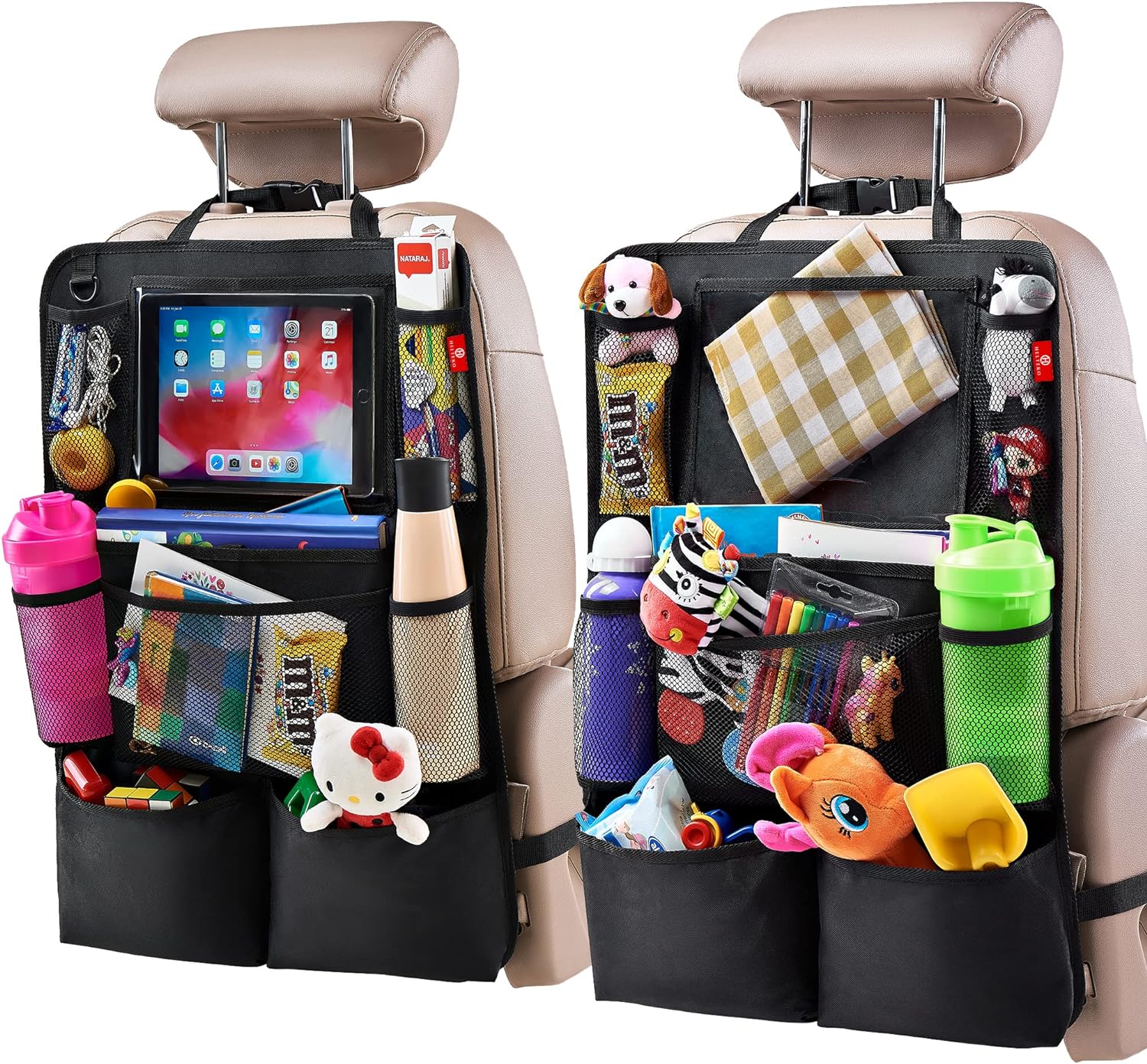 Two-Pack Car Backseat Organizer – Convenient Rear Seat Storage (Set of 2)