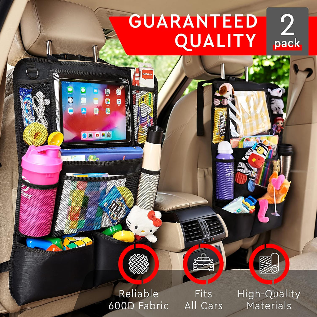 Two-Pack Car Backseat Organizer – Convenient Rear Seat Storage (Set of 2)