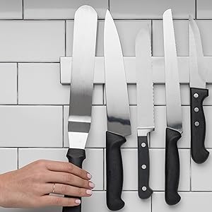 14-Inch Magnetic Knife & Tool Holder – Secure, Quick-Access Organization for Kitchen and Workshop