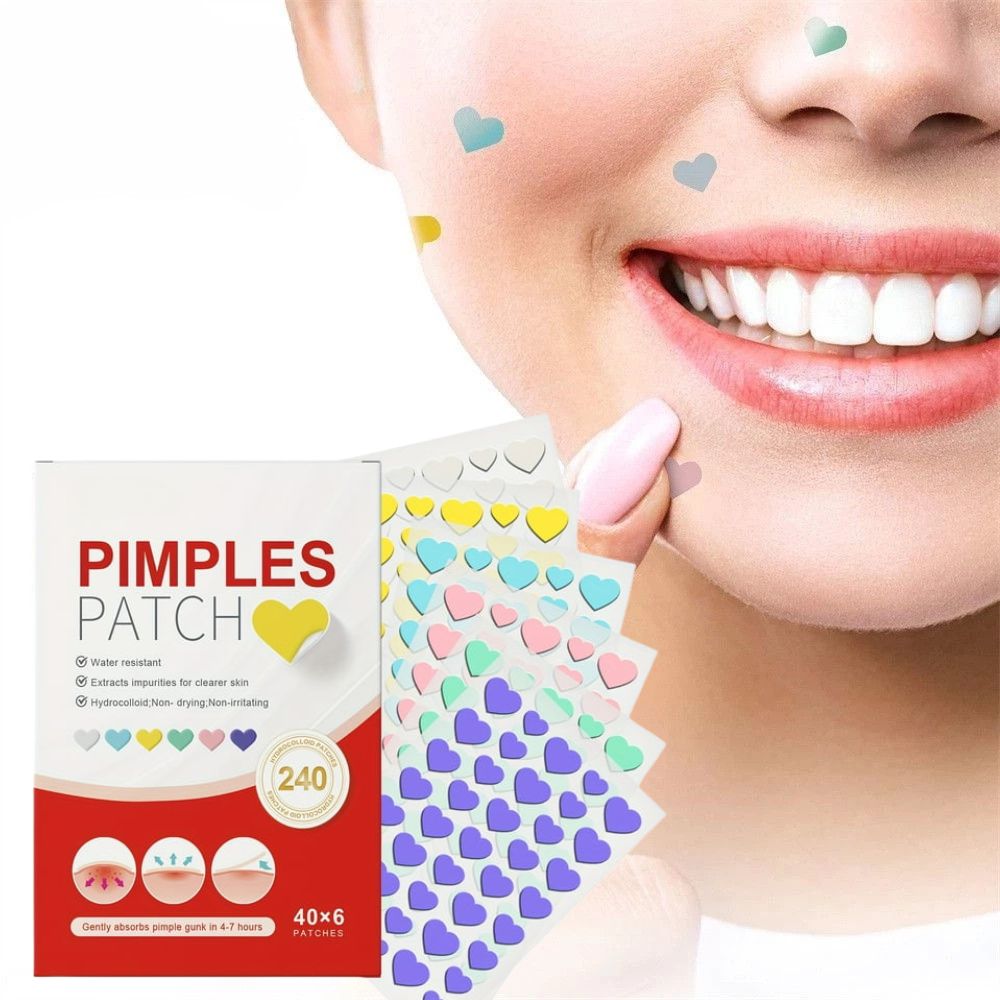 240-Count Cute Colorful Acne Patches for Fast, Gentle Blemish Care