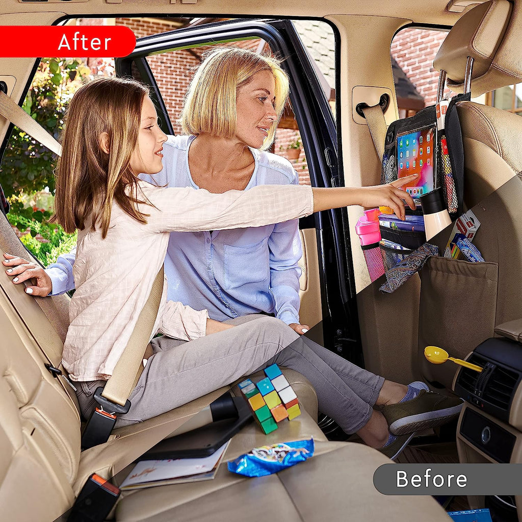 Two-Pack Car Backseat Organizer – Convenient Rear Seat Storage (Set of 2)
