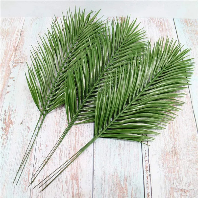 Set of 12 Realistic Artificial Palm Leaves for Home Decor