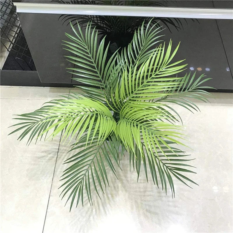 Set of 12 Realistic Artificial Palm Leaves for Home Decor